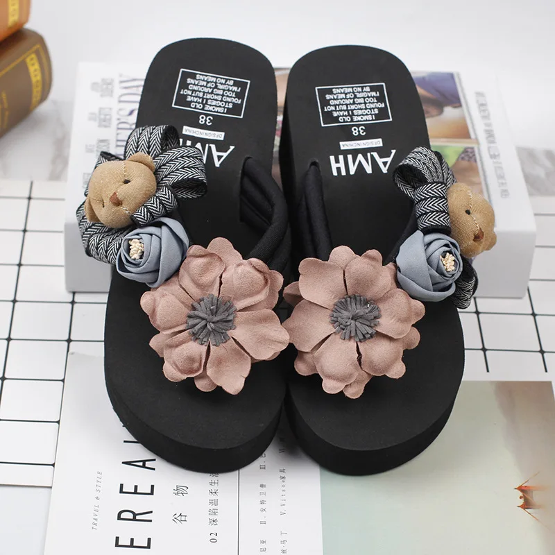 Female Summer Fashion Korean Most Comfortable Womens Slippers Flip Flops Shoes Discount Online 6cm61