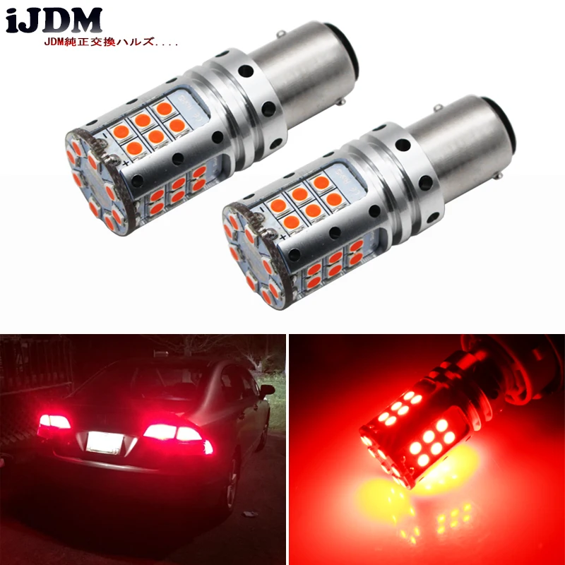 

iJDM Car LED Stop Lights Canbus 1157 P21/5W BAY15d BAZ15D 3030 32SMD Car Brake Reverse Lamps Rear Fog Parking Bulbs 12V No Error
