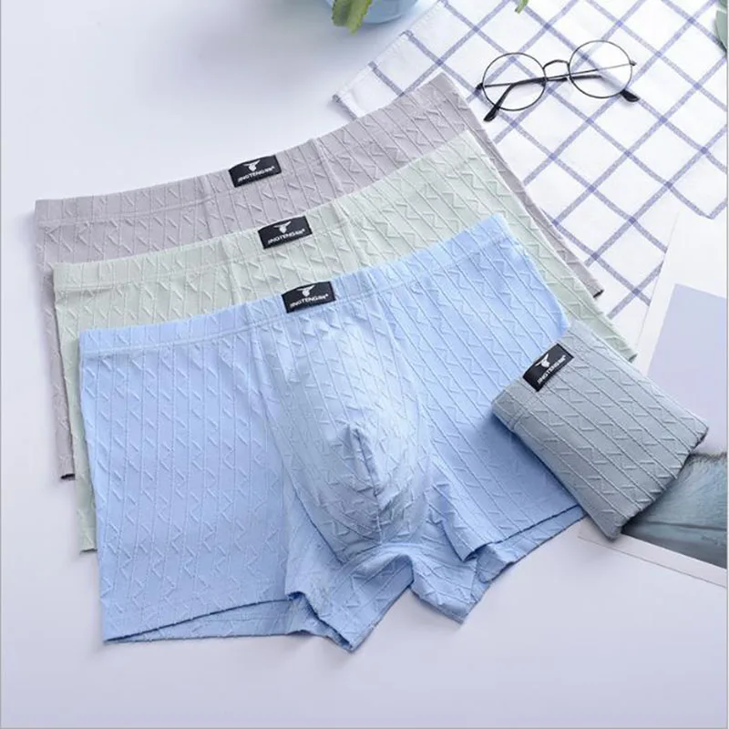 

New technology jacquard Men Boxers Cotton Microfiber Underwear men Boxer Boxershorts Calzoncillos Hombre Panties Underpants