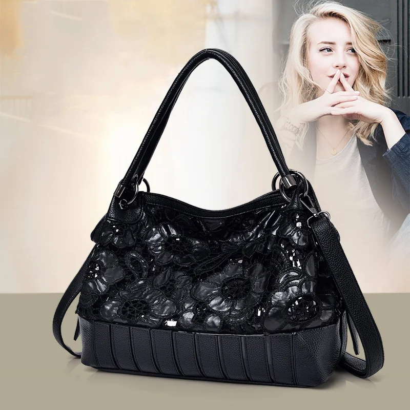 

European and American fashionable women bag handbag 2018 new style temperament, practical large capacity shoulder bag