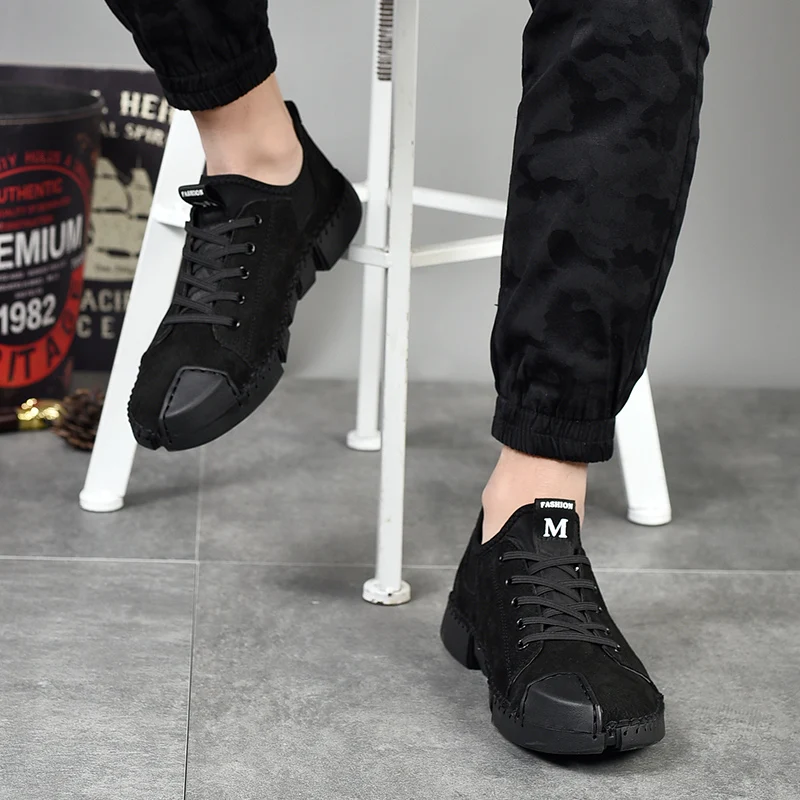 khaki Moda Leve Lace Flats gray Temporada Couro Black Calçados Homens Vestem Genuíno A Toda Dos Up Casuais Confortável Se W5 Sapatos Masculino FCPx1wT