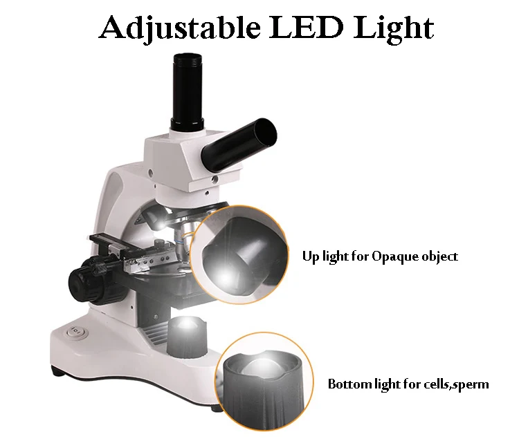 Professional Biological Microscope 400X with 3 Inches LCD Screen For Blood Detection Mites Aquaculture Instrument-10