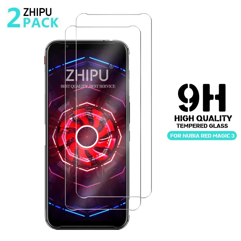 2 шт стекло для zte Nubia Red Magic 3 3s защитное стекло 2.5D 9H закаленное стекло для zte Nubia Red Magic 3 Защитная пленка