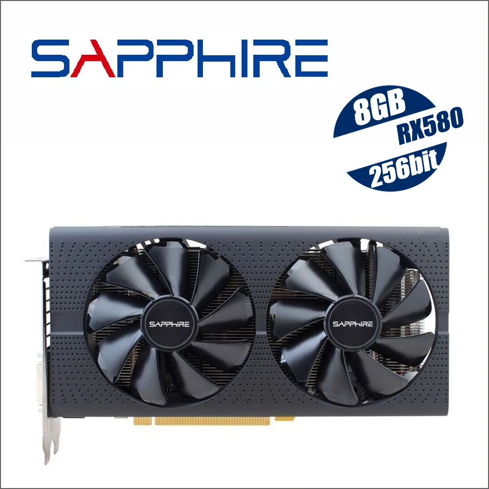 SAPPHIRE Radeon RX 580 8G 8GB RX580 256bit GDDR5 PCI desktop gaming  graphics cards video card not mining RX570 570 560