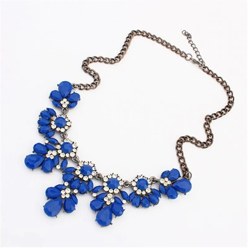 Лимонный ценный себе колье Винтаж Шарм Макси воротник Colar Модные Bijoux Кристалл