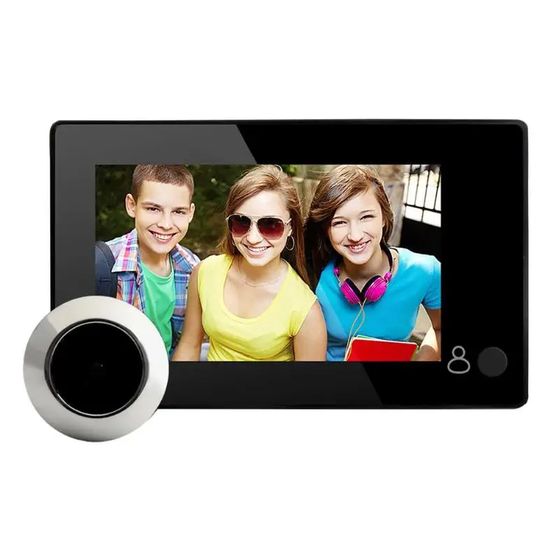 

4.3/2.4in TFT LCD Color Screen 140 Wide Angle Smart Wireless Doorbell Door Visual Electronic Cat Eyes Peephole Viewer Doorphone