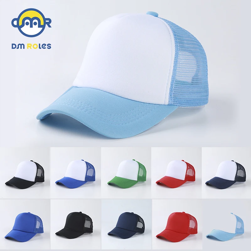 

DMROLES Parent Child Boys Baseball Caps Children Patchwork Color Blocks Baby Hats Adjustable Mesh Caps Baseball Hat