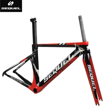 

SEQUEL DCRF05 carbon frames clearance sale cheap carbon frame road bike BSA factory price customizable 2 years warranty
