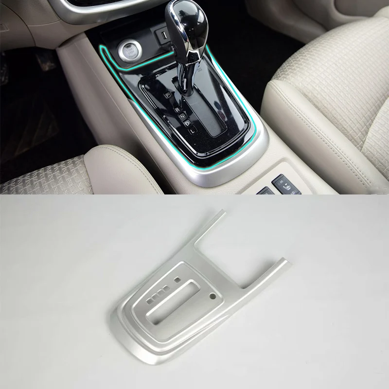 

Car Accessories Interior Decoration ABS LHD Front Gear Box Panel Cover Trim 1pcs For Nissan Tiida 2016 Car Styling