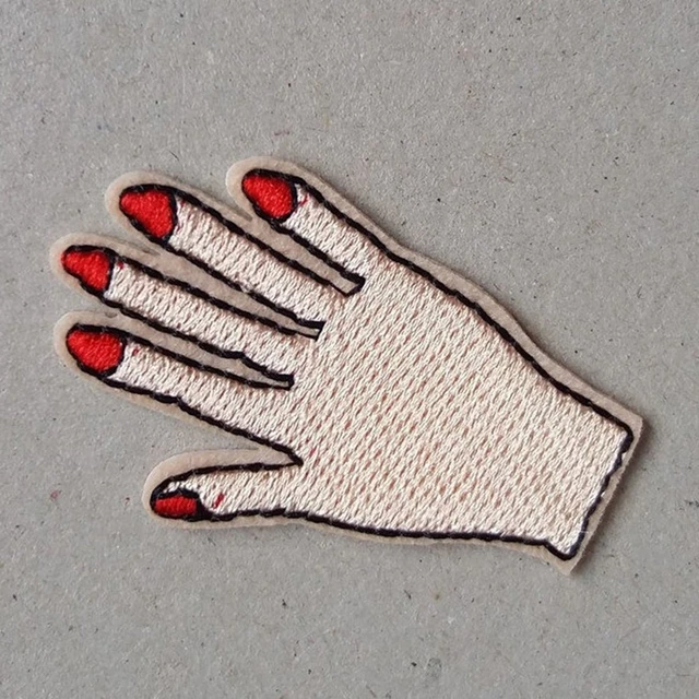 Buy 1Pcs Hand Patch for Clothing Iron on Embroidered