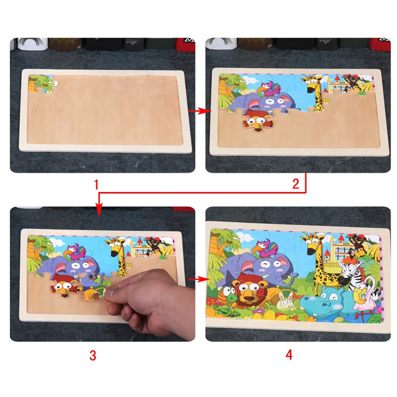 Montessori Toys Educational Wooden Toys for Children Early Learning Exercise Kids Brain Intelligence 3D Cartoon Match Teaching Montessori Toys Educational Wooden Toys for Children Early Learning Exercise Kids Brain Intelligence 3D Cartoon Match Teaching