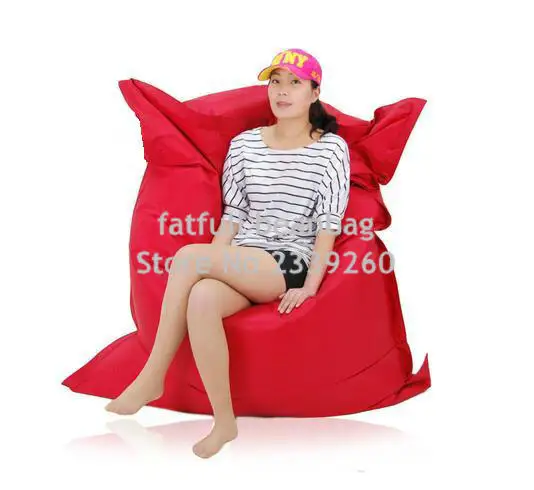 Cover only No Filler-dark grey fatball lazy boy beanbag chair with waterproof polyester , never tear bean bag sleeping chair