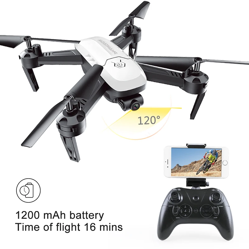 

T6 drone com HD camera 720 angulo de camera de 2MP wifi Pixels pairando corrida Helicoptero quadcopter fpv profissional