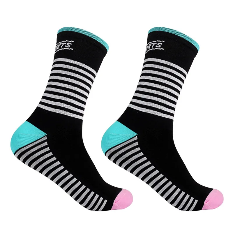 BIKEIN велосипедные спортивные велосипедные носки, уличные велосипедные дышащие колготки, носки, свободный размер, профессиональные гоночные носки для мужчин и женщин - Цвет: Black Blue