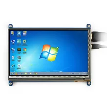 7inch HDMI LCD Raspberry Pi 1024*600 Capacitive Touch Screen Display Beaglebone Black Banana Pi/Pro Supports Various System