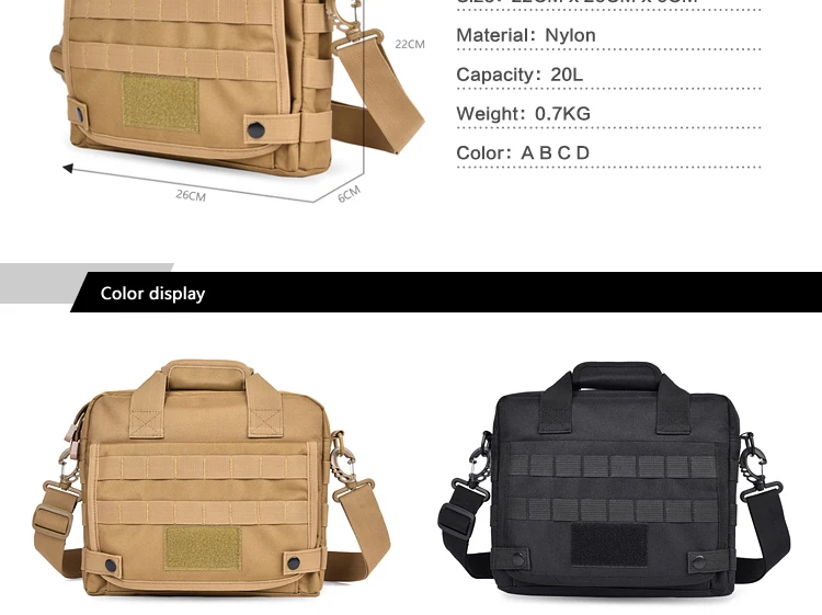 Molle Tactics Messenger Bag Nylon Military Sling Bag Vintage Camouflage Army Crossbody Bag Single Shoulder Chest Pack (2)