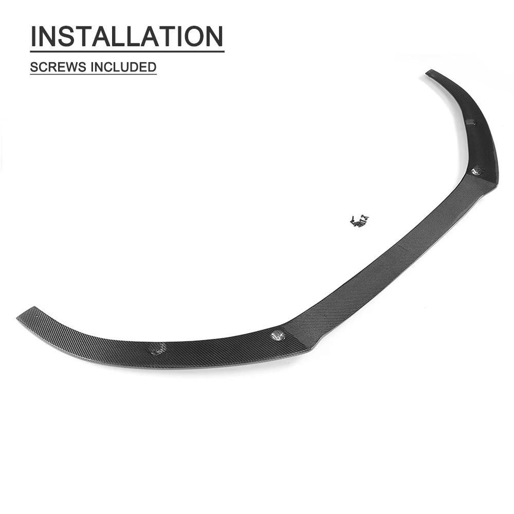 De fibra de carbono de parachoques delantero labio Chin para Audi S6 A6 C7 SLINE sedán de 4 puertas, 2016-2018 las partes exteriores