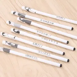 0,5 мм простые гелевая ручка иглы полный черный нейтральный ручка школьные, офисные принадлежности оптом Канцелярские Новогодний подарок