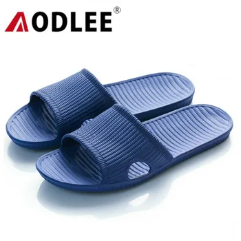 

AODLEE Plus Size 45 Men Shoes Solid Bath Slippers Spring Men Beach Sandals Indoor Outdoor Slippers Casual Shoes Men Non-Slip