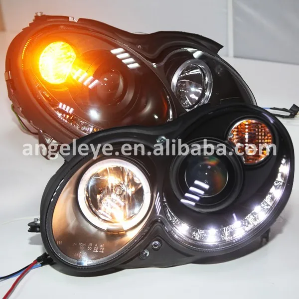 

For Mercedes-Benz CLK W209 LED Head Light 2004-2009 Year Black Housing SN