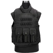 Мужская полевая стальная маска для страйкбола, пейнтбола военные тактические жилеты для охоты на открытом воздухе стрельба защита снаряжение жилет бронежилет