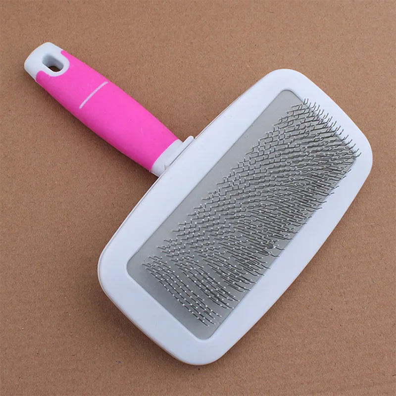 Pet Grooming Accessories 1 Set Pet Brush and Comb for Dogs Cats Perfect Pet Hair Brush with Soft Rubber Handle Size Small Large3