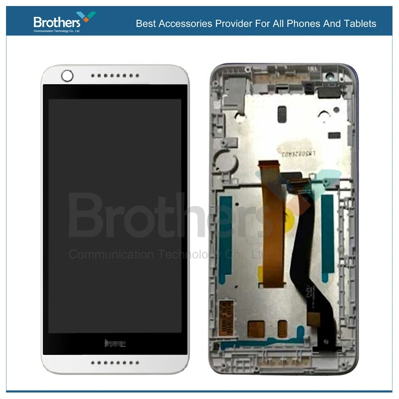 

High quality White Grey Blue LCD Touch Screen Digitizer Assembly with frame For HTC desire 626 626G Free Shipping