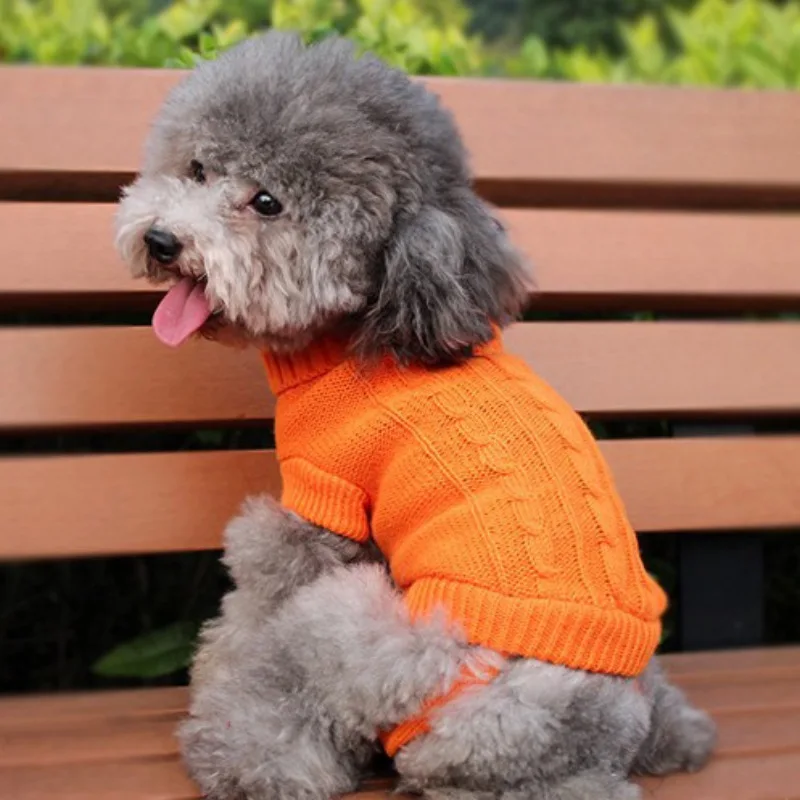 font b Pet b font Dog Cat Winter Soild Sweater Keep Warming Puppy Woolen Sweater