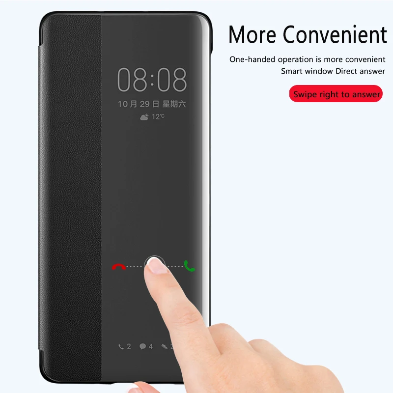 Чехол для Huawei P40pro P30pro чехол с откидной крышкой Оригинальный P40 P30 кожаный