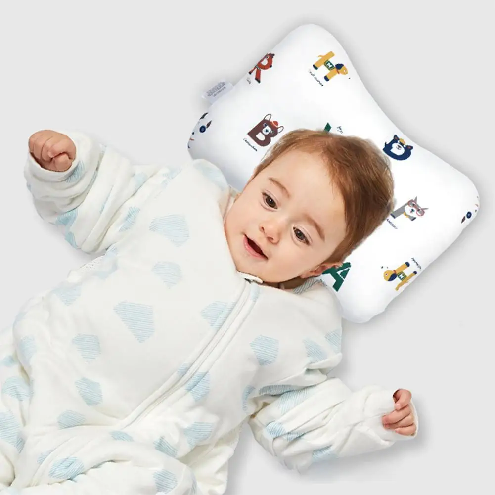 

Cute Cartoon Baby Pillow Newborn Prevent Flat Head Soft Pillows Baby Kamer Babies Functional Accessories for Infant Sleeping