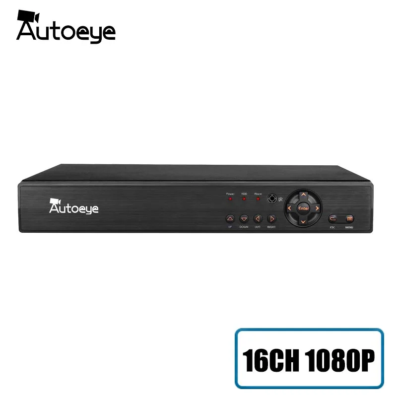 Autoeye 16CH 1080 P HI3531A Видеонаблюдение DVR NVR HVR 5 в 1 гибридный видеорегистратор Поддержка XMEye