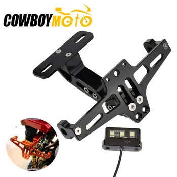 

Motorcycle License Plate Bracket Holder For KTM Duke RC 125 200 390 690 SMC 1290 RC Honda Kawasaki Yamaha Tmax 530 500 R25