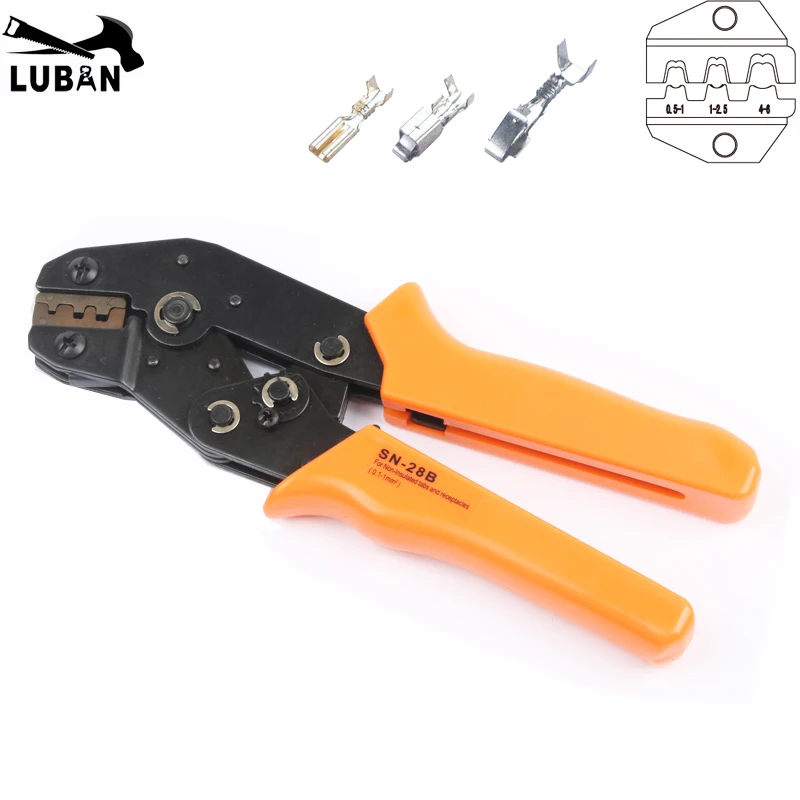 

SN-28B SN MINI EUROP STYLE crimping tool crimping plier 0.25-1mm2 multi tool tools hands orange colour