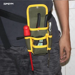 Sac à outils d'électricien multifonctionnel, Kit d'outils en tissu Oxford imperméable, poches de réparation de ceinture de taille, outil de poche 1 pièce 
