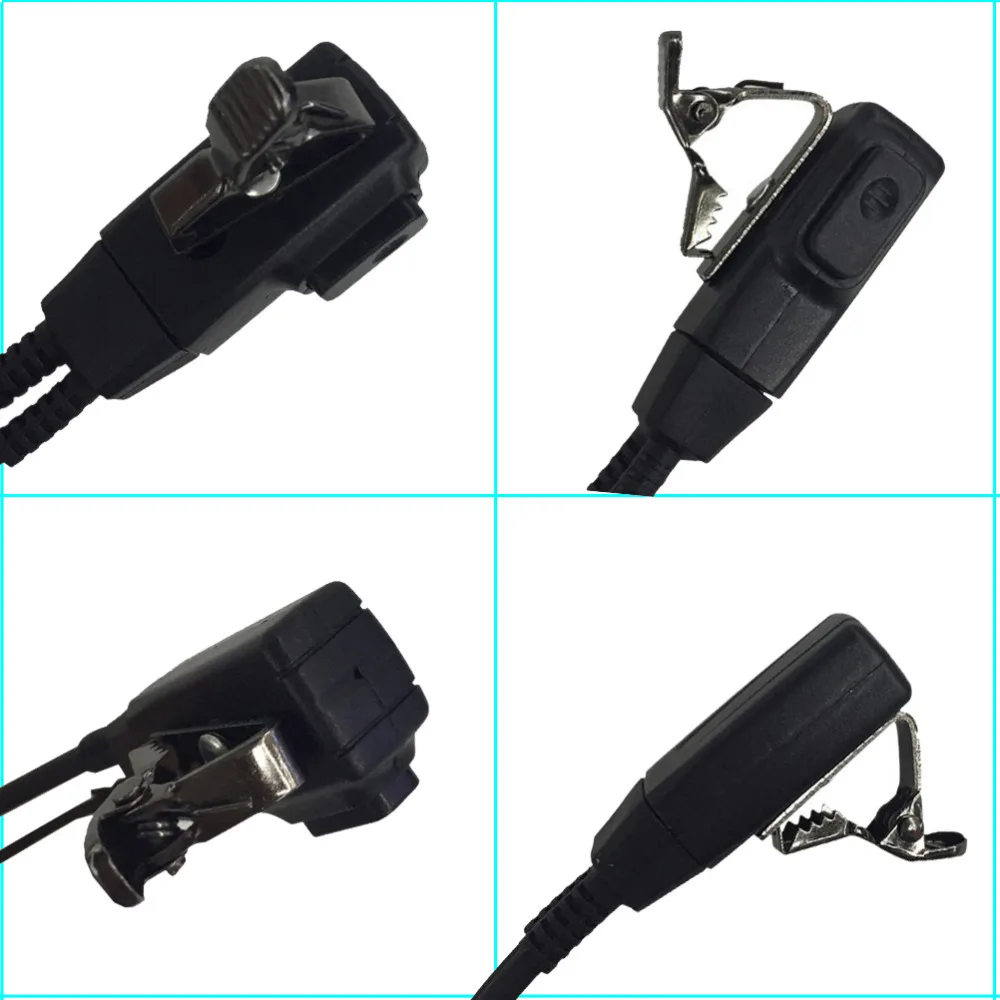 1 Pin FBI Earhook Earpiece D Type Headset PTT for Motorola Talkabout Portable Radio TLKR T3 T4 T60 T80 MR350R FR50 Walkie Talkie  (7)