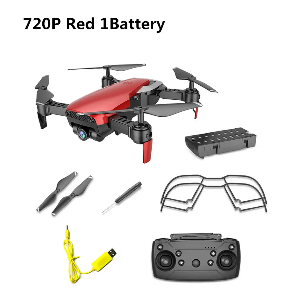 720P Red 1B X12 Радиоуправляемый Дрон 480 P 720 P 1080 P широкоугольная камера RC самолет WiFi FPV Дрон Радиоуправляемый вертолет удержание высоты RC Квадрокоптер VS E58 XS809HW - Цвет: 720P Red 1B
