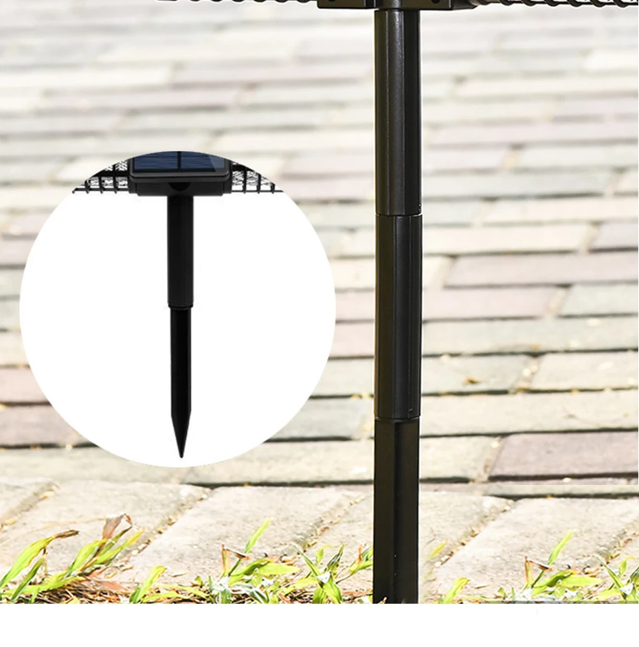 Открытый солнечный Москитная Убийца лампа ошибка Zapper Repellents Светодиодный УФ фонарь водостойкий ультрафиолетовые лучи Ночной свет сад