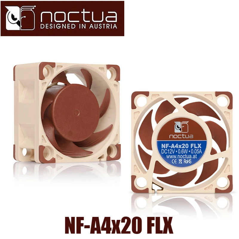 Noctua NF-A4x20 40X40X20 мм FLX 40 мм 5000 об/мин 14,9 дБ(А) PC охлаждающий вентилятор кулер вентилятор радиатора компьютерные Чехлы и башни вентилятор