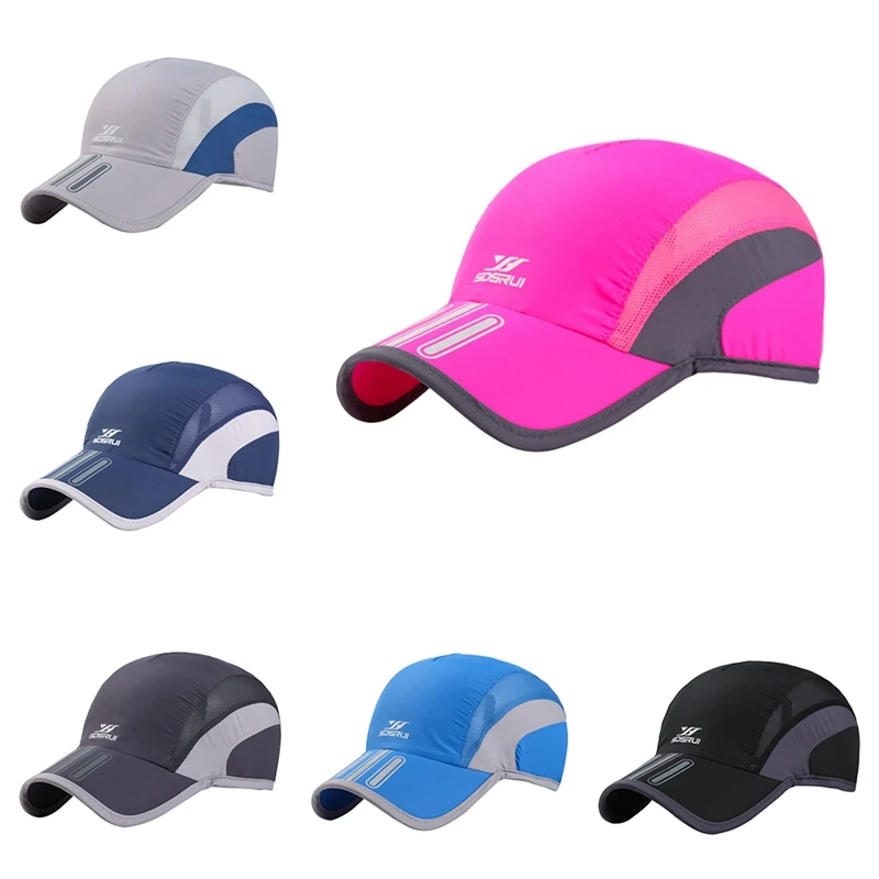 

Baseball Cap Fashion Summer Breathable Quick Drying Sport Snap back Hat UV Protection Sun Outdoor With Adjustable Back Closure