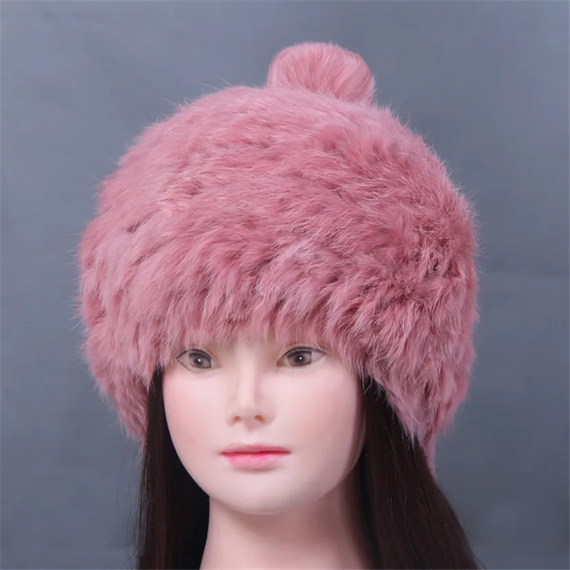 

Autumn and winter fashion women's hat fur spire hat suede earmuffs suede rabbit fur woven hat