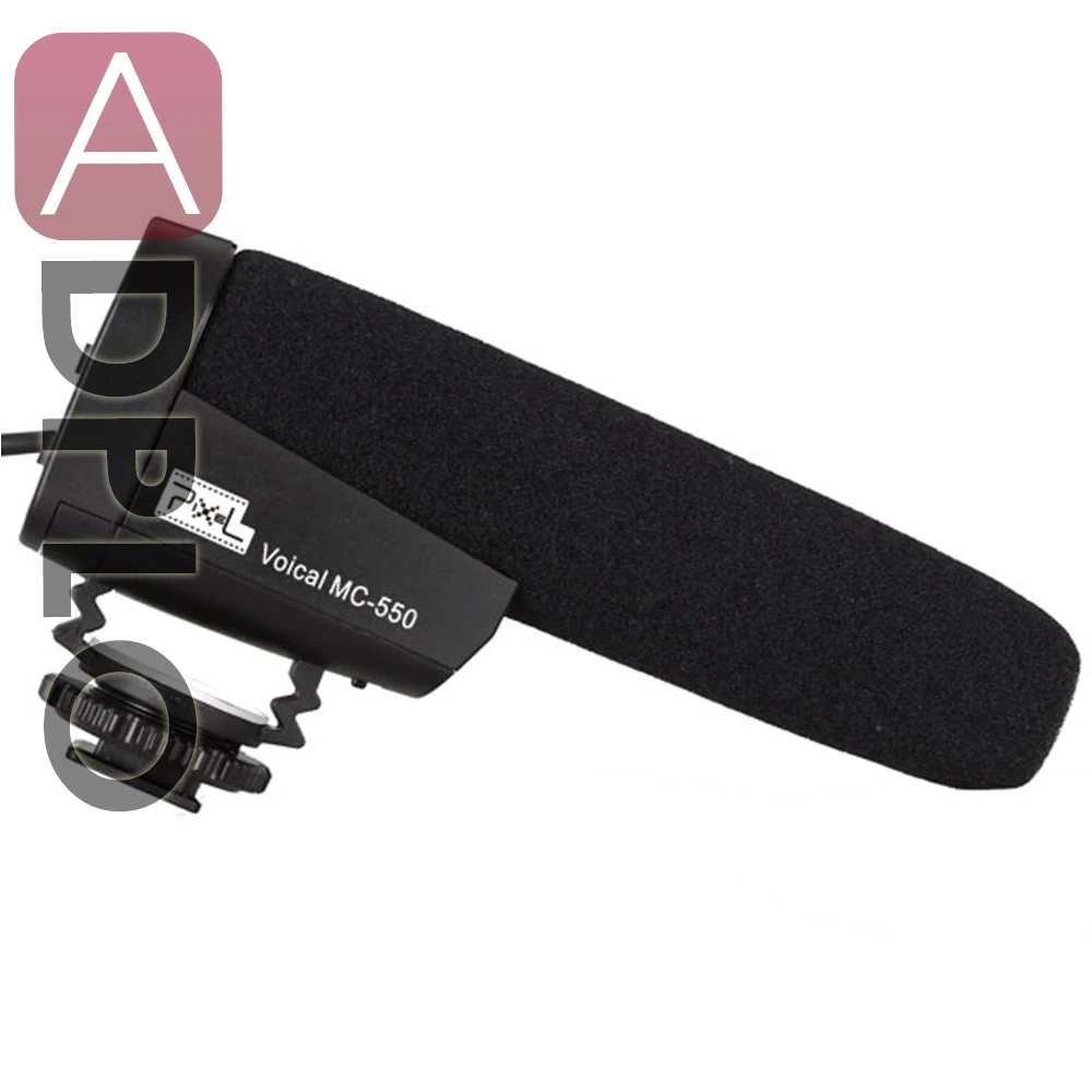 

Pixel Microphone Voical MC-50 MC-550 DSLR Camera Mounted Shotgun Microphone suit for Canon Nikon Sony Blackmagic