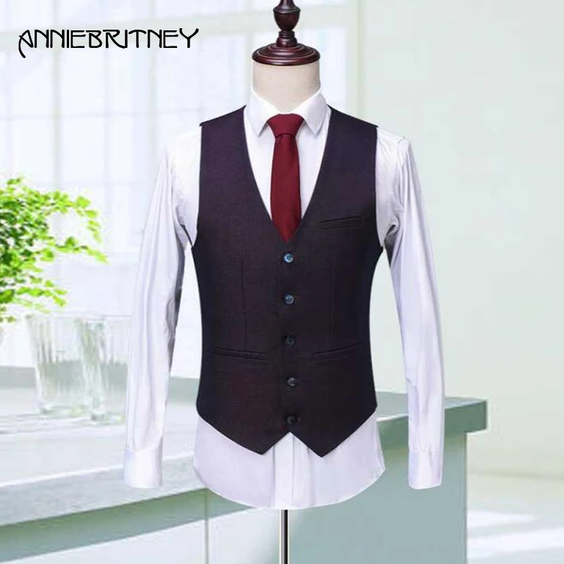 Burgundy men suit vest 1.5