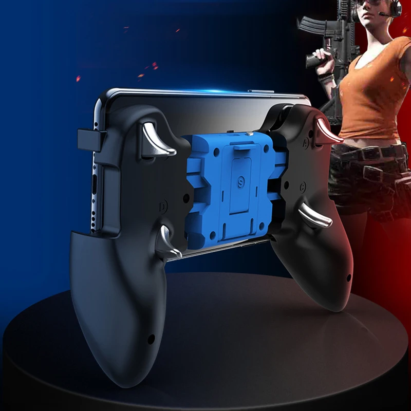  PUBG Mobile S7 Rechargable Wireless Gamepad Joystick Game Holder Bluetooth Controller for iOS 2-in-