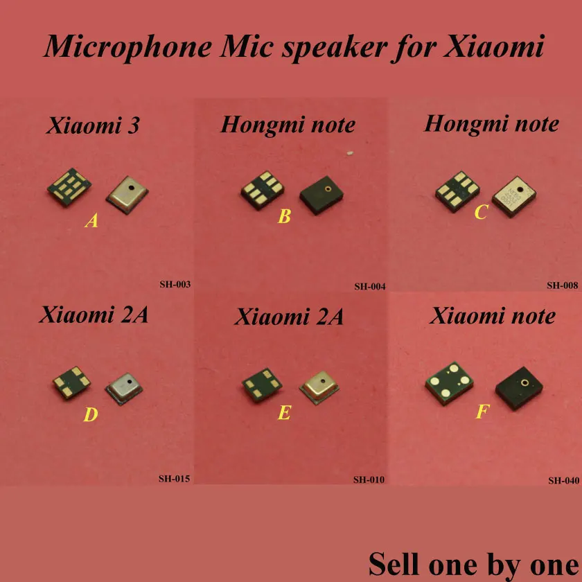 

ChengHaoRan 6 Models For Xiaomi Mi2A Mi3 Mi note Redmi Hongmi Note Microphone Inner MIC Parts