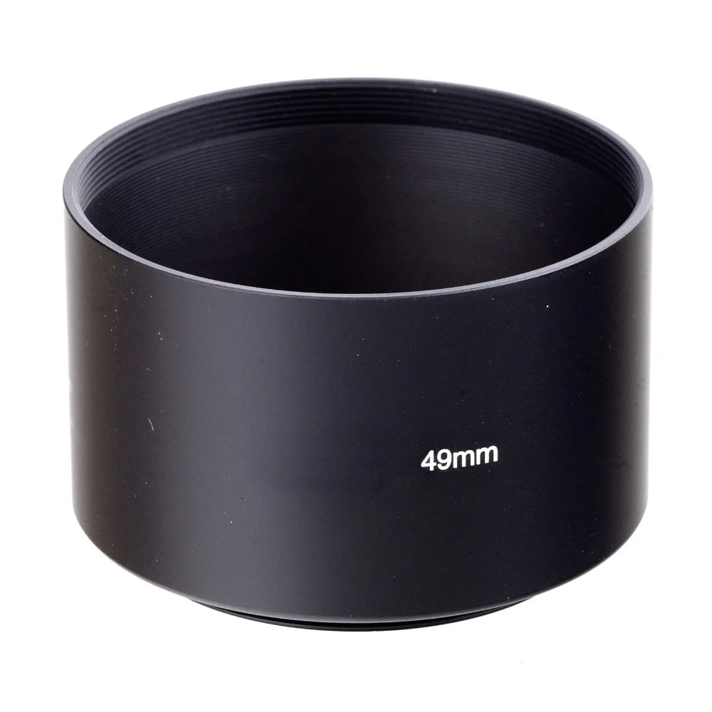 Professional Metal Lens Hood & 49mm Adapter Tube For Leica X1 & X2 Cameras – Black, By A&R