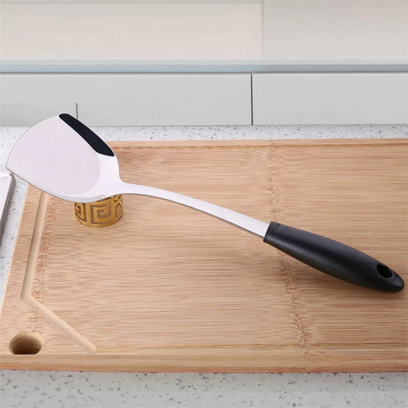 

Hukoer Stainless Steel High Temperature Resistance Pancake Turner Hollow Handle Turner Spatula Kitchen Frying Pan Cooking Tools