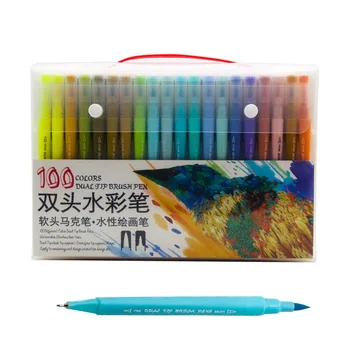

Wholesale Marker Dual Brush Art Markers Pen Fine Tip and Brush Drawing Painting Watercolor Pens for Coloring Manga Calligraphy