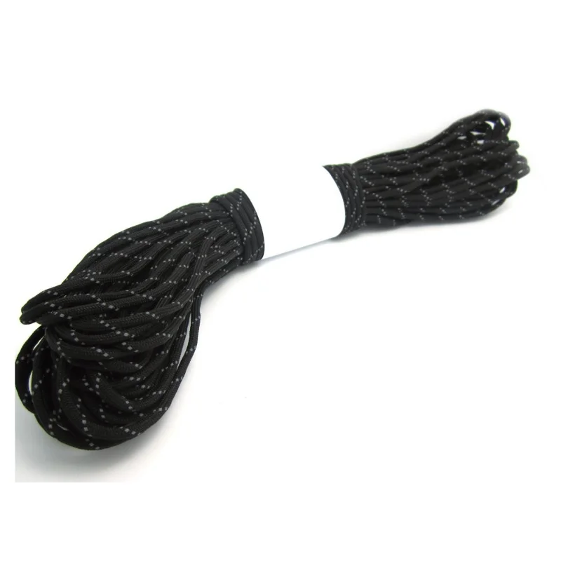 

Parachute Cord with 7 strands, 550 lbs, 100 ft. black Camo