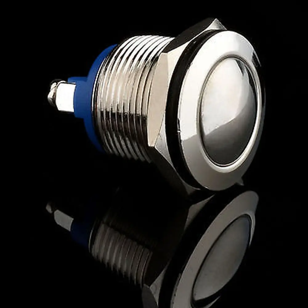 10PCS Momentary 19mm Anti-vandal Metal Push button Switch Dome top for mod box