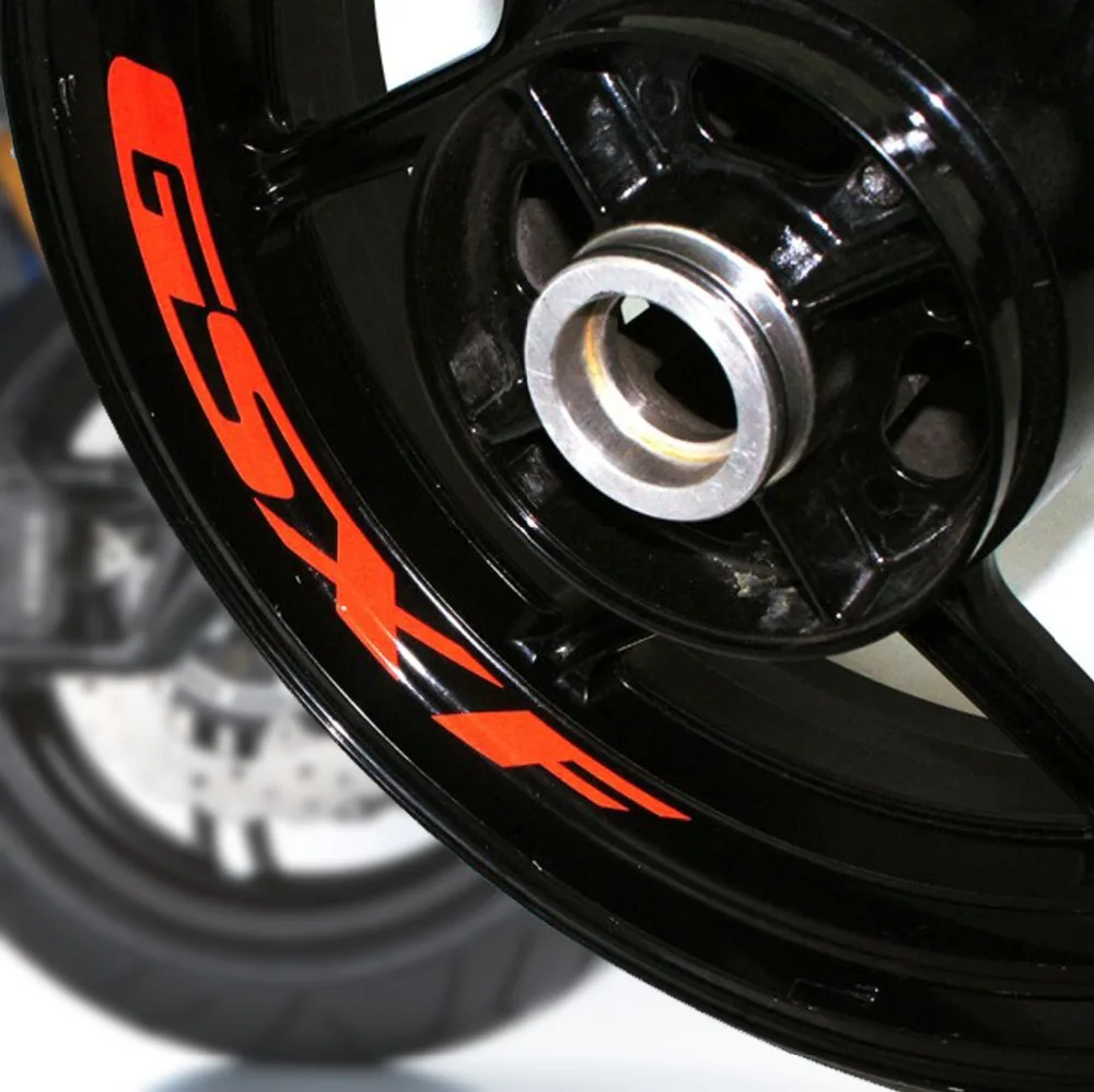 Набор из 8 шт. для SUZUKI GSX F GSXF X индивидуальные наклейки с внутренним ободом